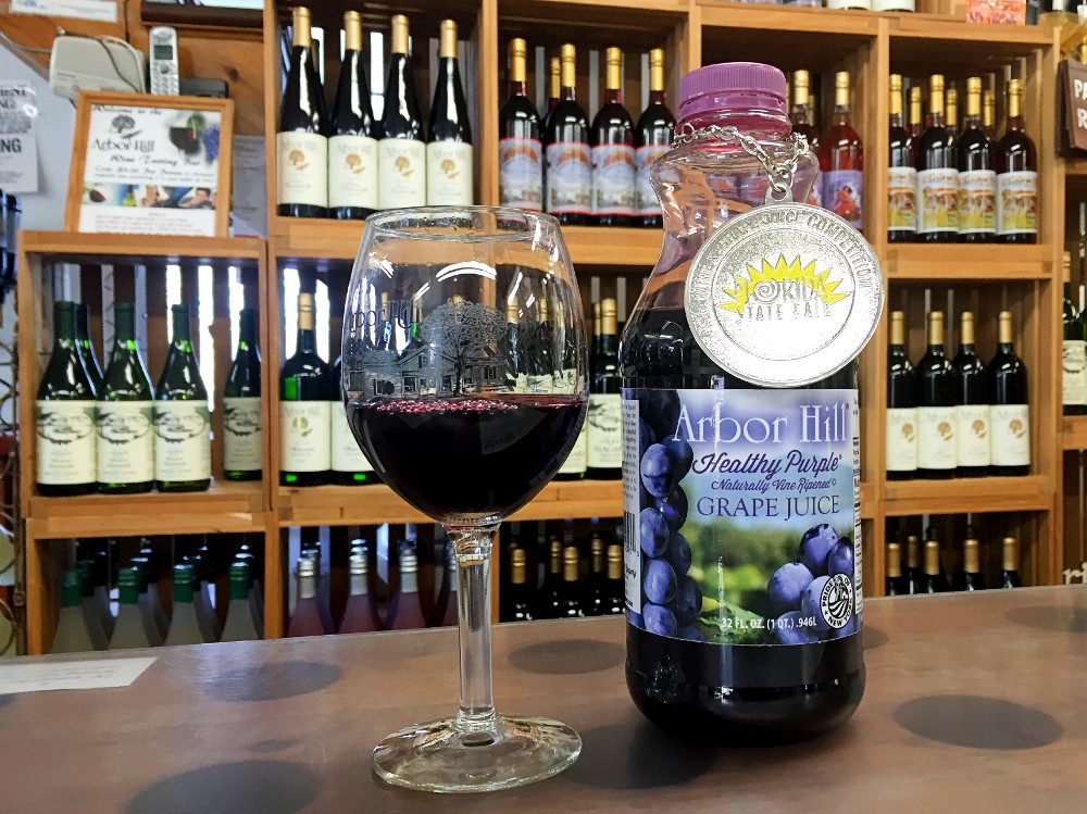 Arbor Hill Winery Healthy Purple Grape Juice