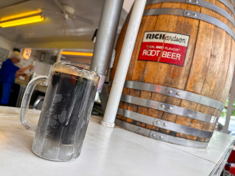 Richardson's Root Beer at Mac's Drive In in Waterloo Finger Lakes