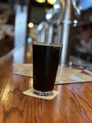 Nonalcoholic beer Trainwreck Amber at Pearl Street Brewery in Buffalo